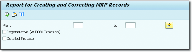 Report PPH_SETUP_MRPRECORDS in SAP S/4HANA